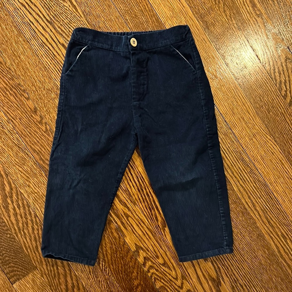 Babidu navy corduroy pants 18months made in Spain